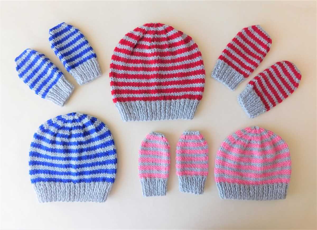 Knitting patterns for mittens and hats