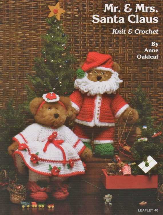 Knitting patterns for santa claus