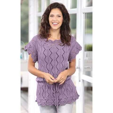 Knitting patterns for womens tops