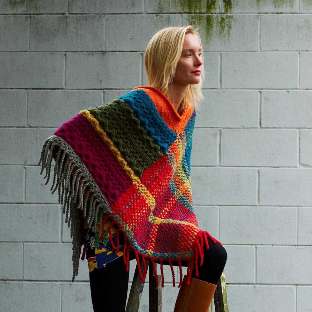 Knitting patterns poncho shawls