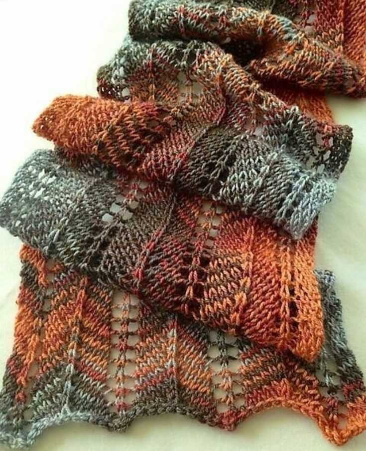 Knitting patterns scarves
