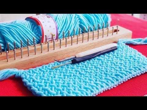 Knitting board scarf pattern