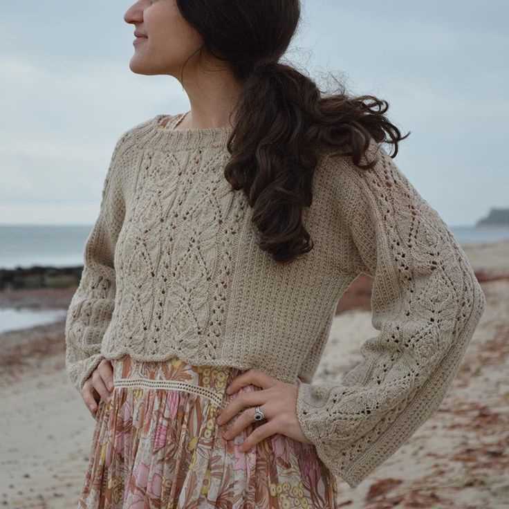 Knitting cropped sweater pattern