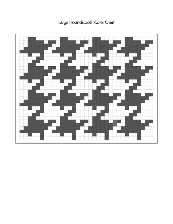 Knitting houndstooth pattern