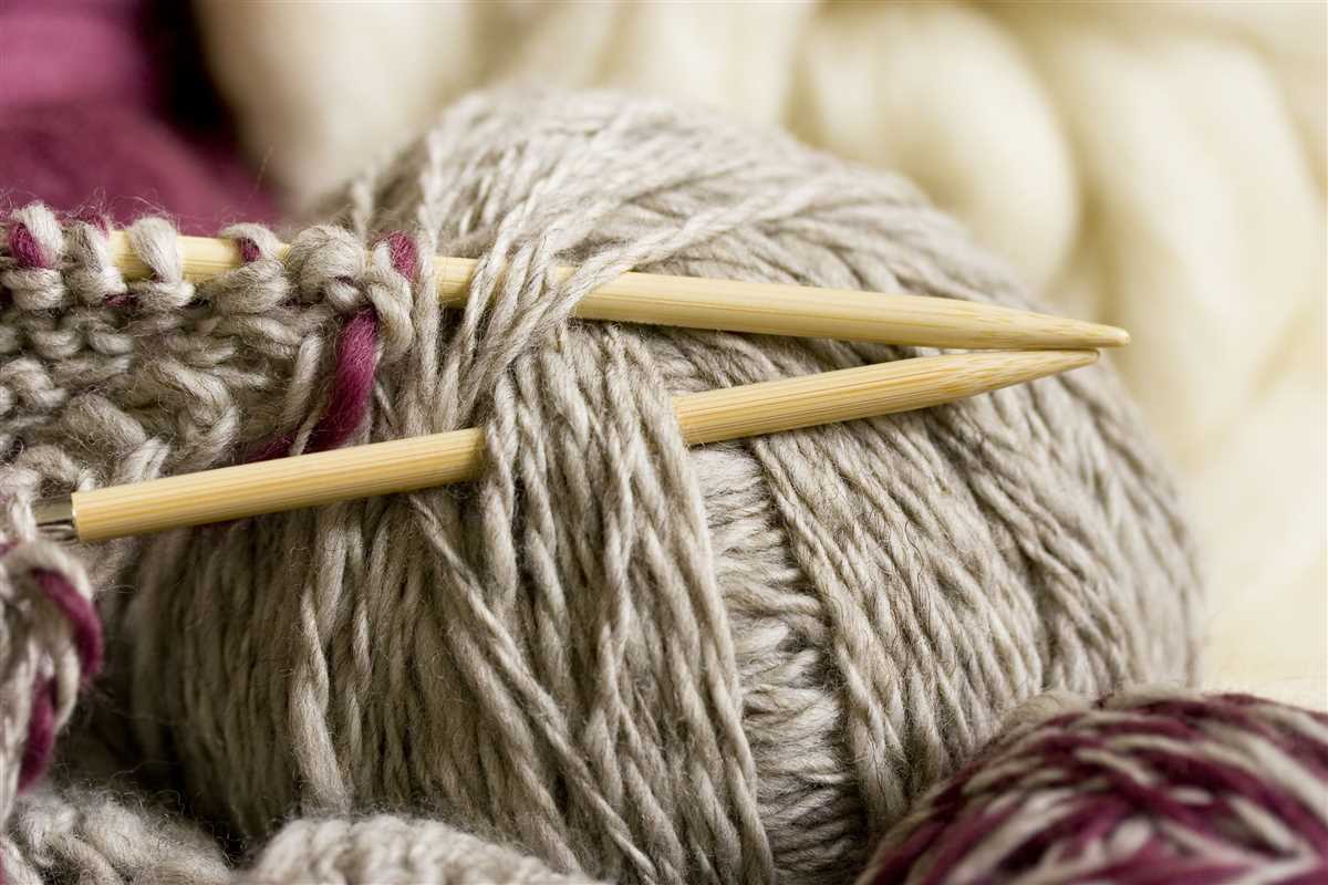 Knitting needles patterns
