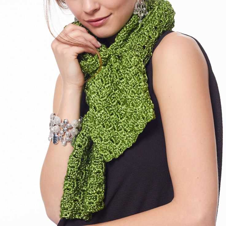 Knitting on the bias scarf pattern