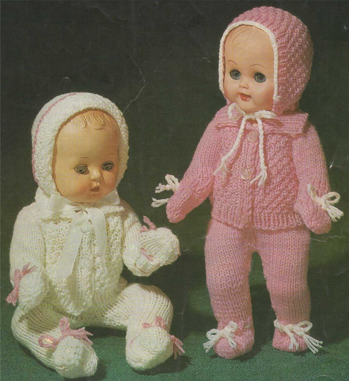 Knitting pattern for 12 inch doll