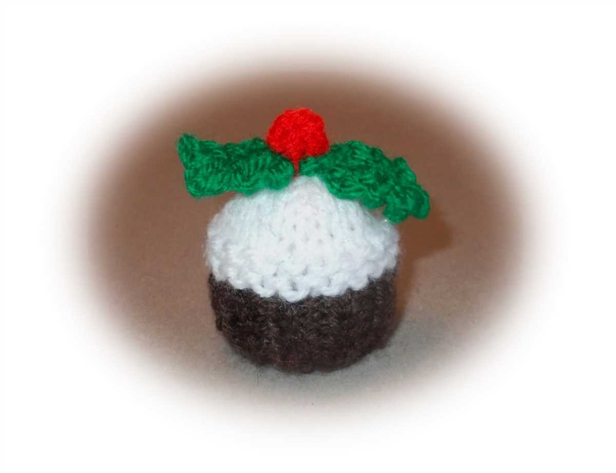 Knitting pattern for christmas pudding