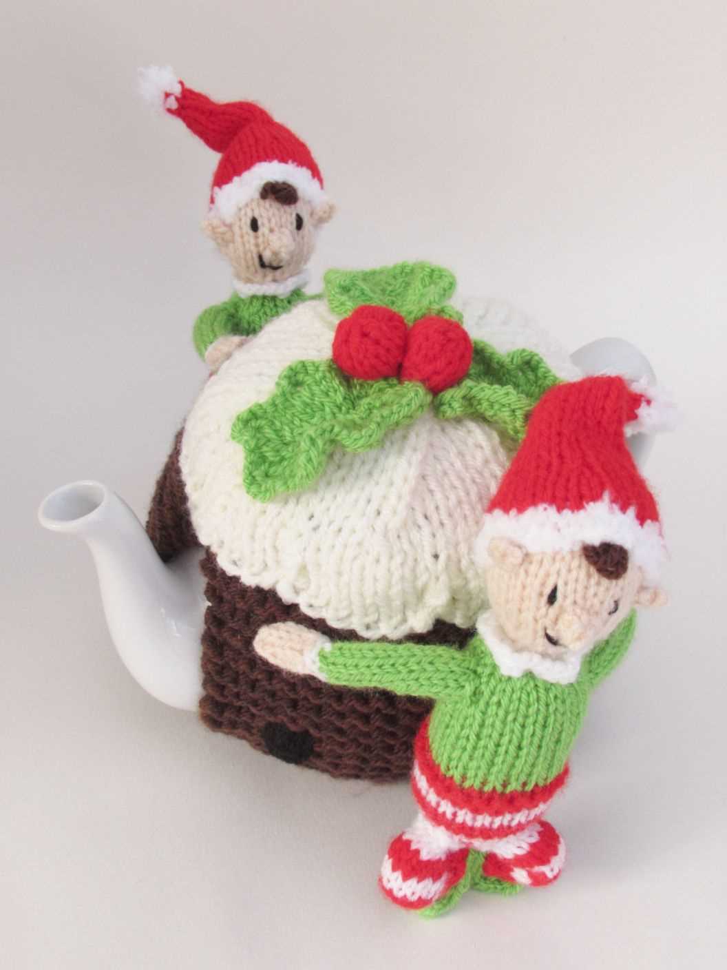 Knitting pattern for christmas pudding
