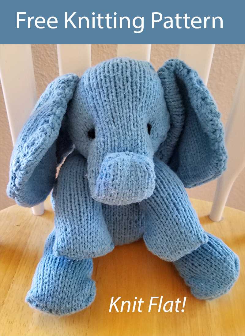 Knitting pattern for elephant toy