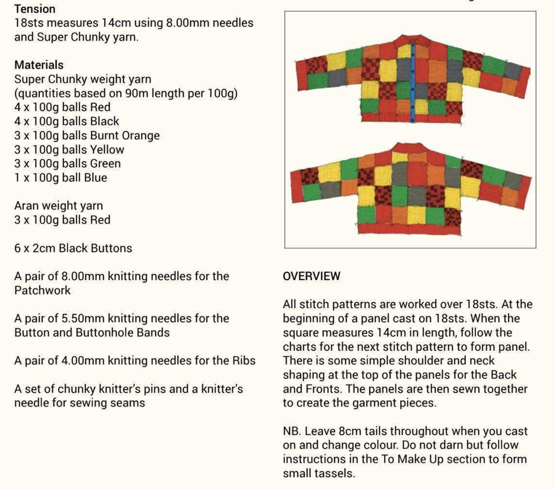 Knitting pattern for harry styles cardigan