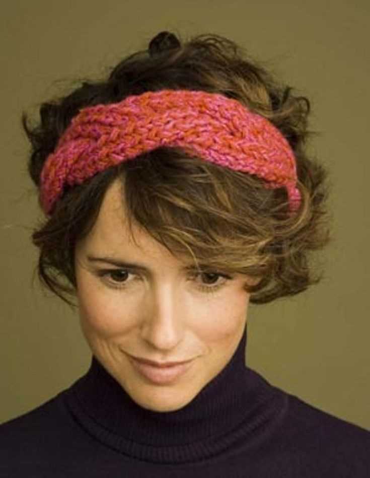 Knitting pattern for ladies headband