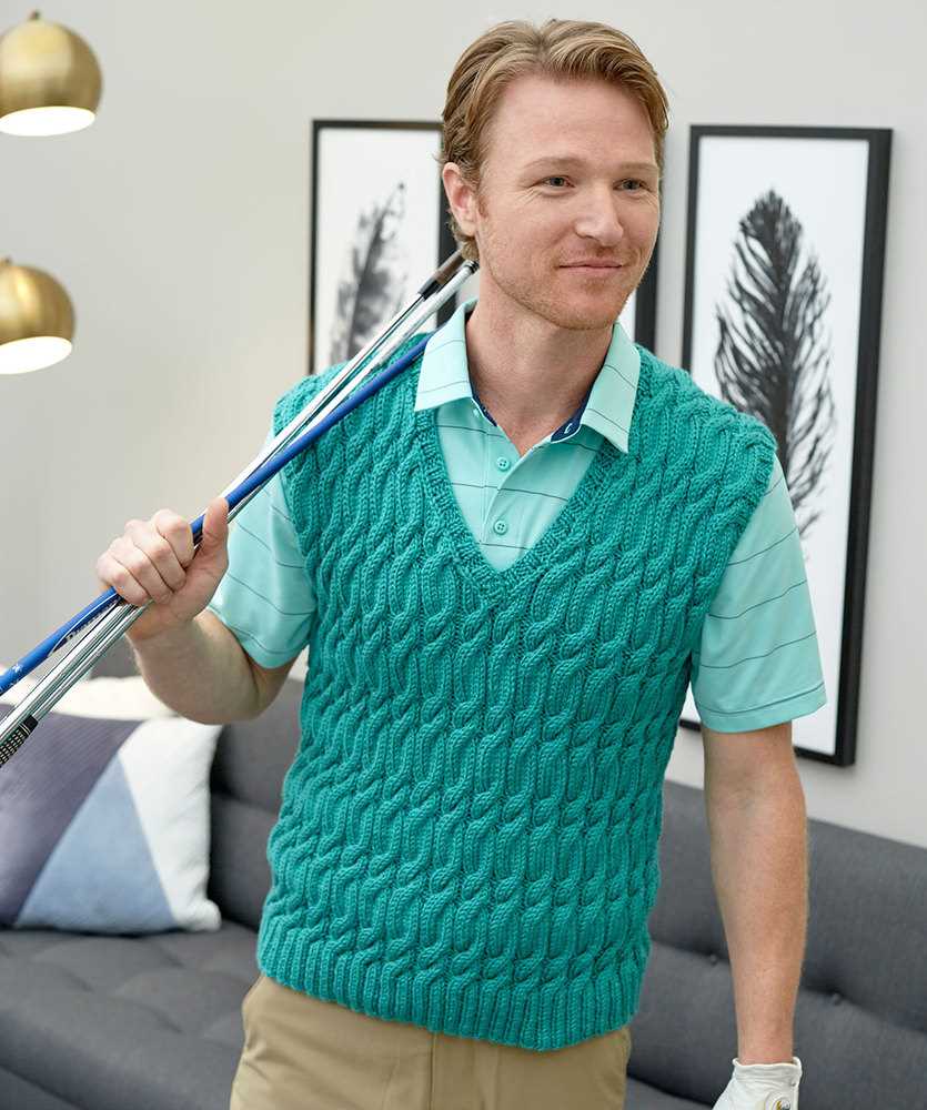 Knitting pattern for men's vest free