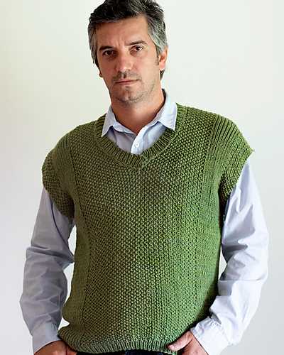 Knitting pattern for men's vest free