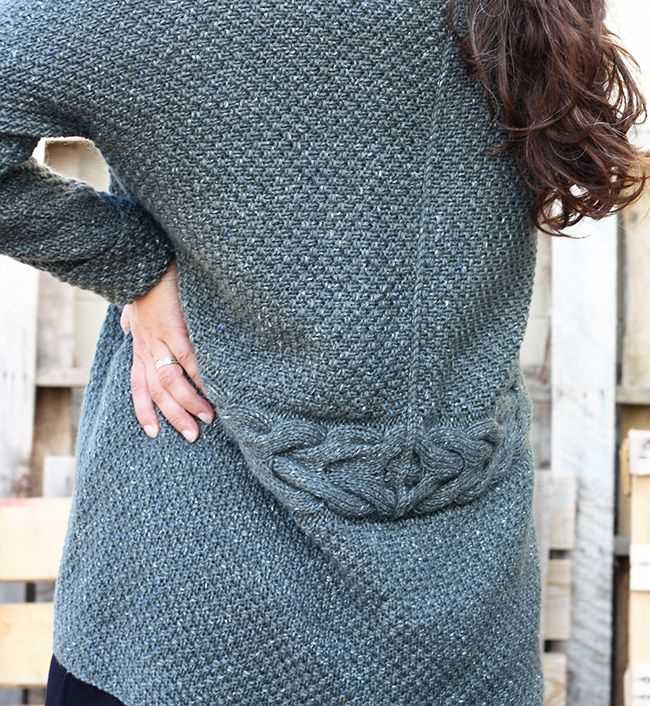 Knitting pattern for oversized cardigan