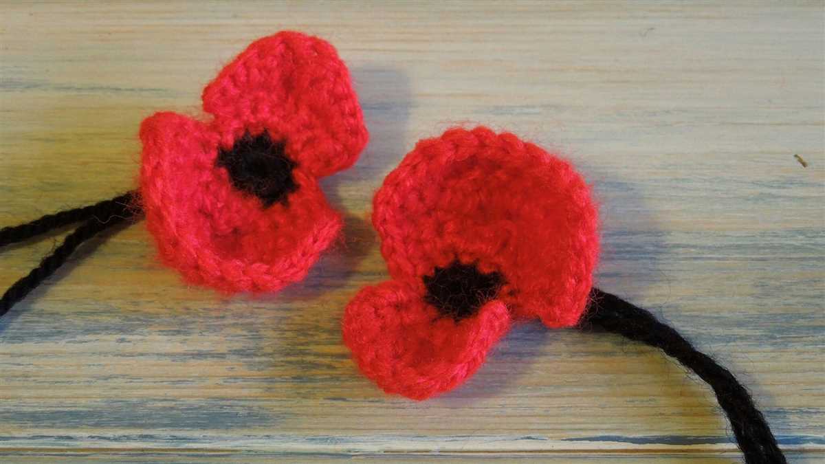 Knitting pattern for poppy
