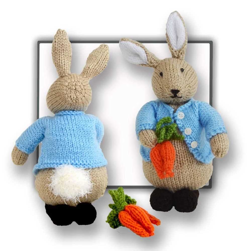 Knitting pattern for rabbit and bear