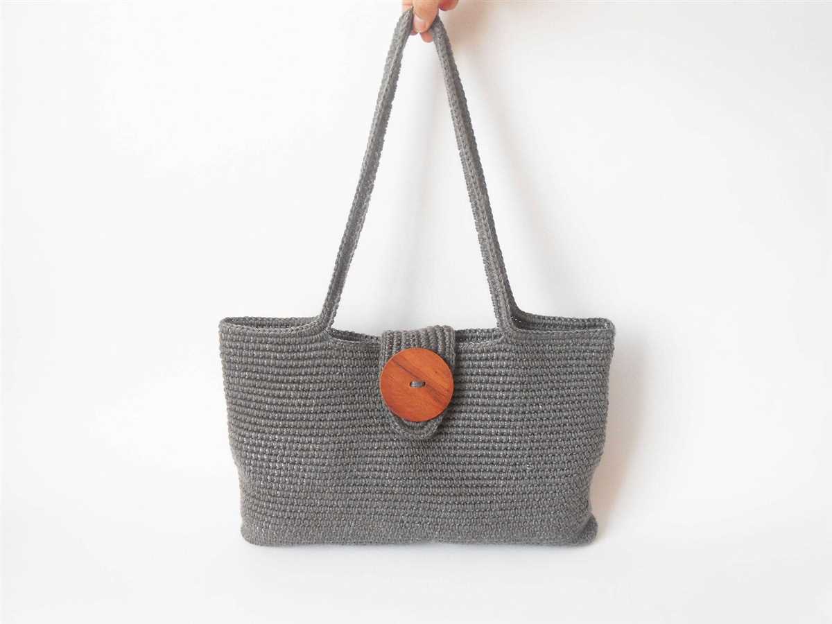 Knitting pattern for shoulder bag
