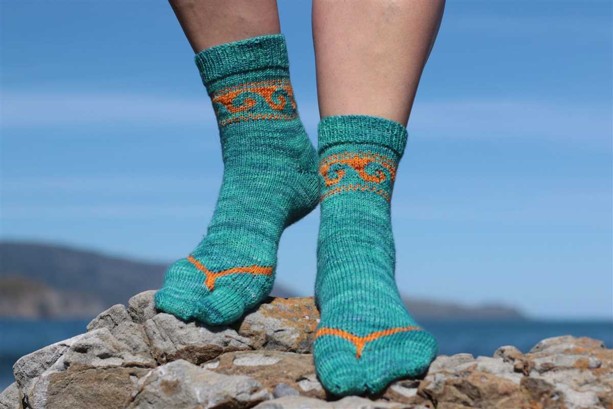 Knitting pattern for split toe socks