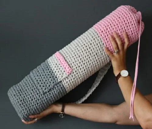 Knitting pattern for yoga mat bag
