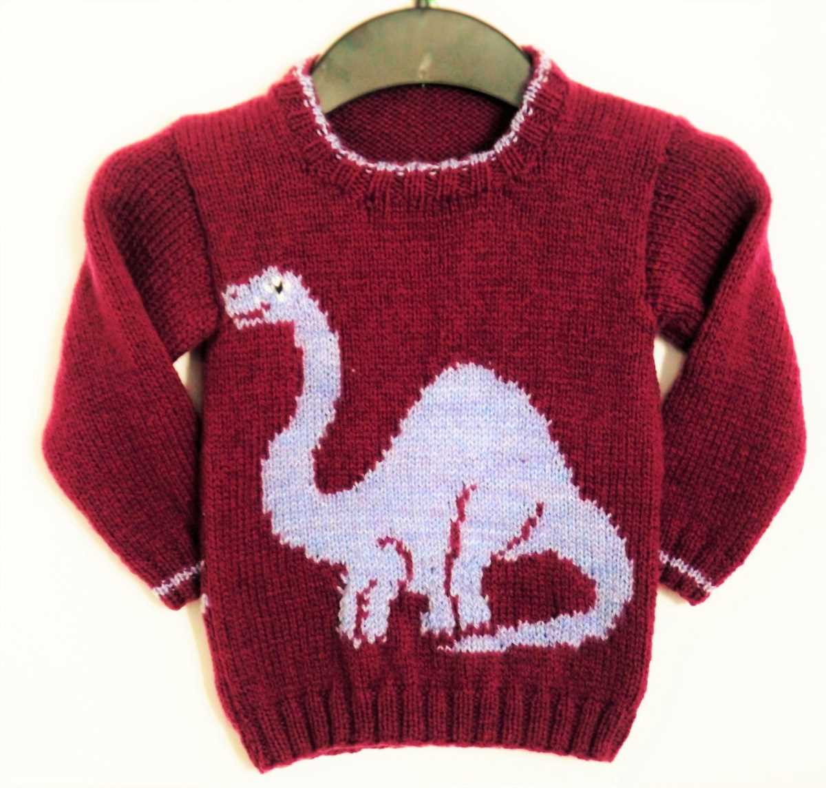 Knitting pattern letter jumper