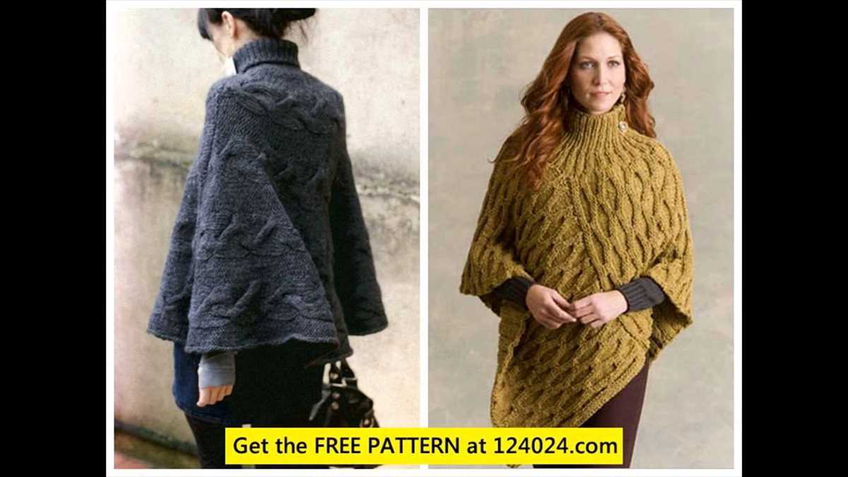 Knitting patterns capes ponchos