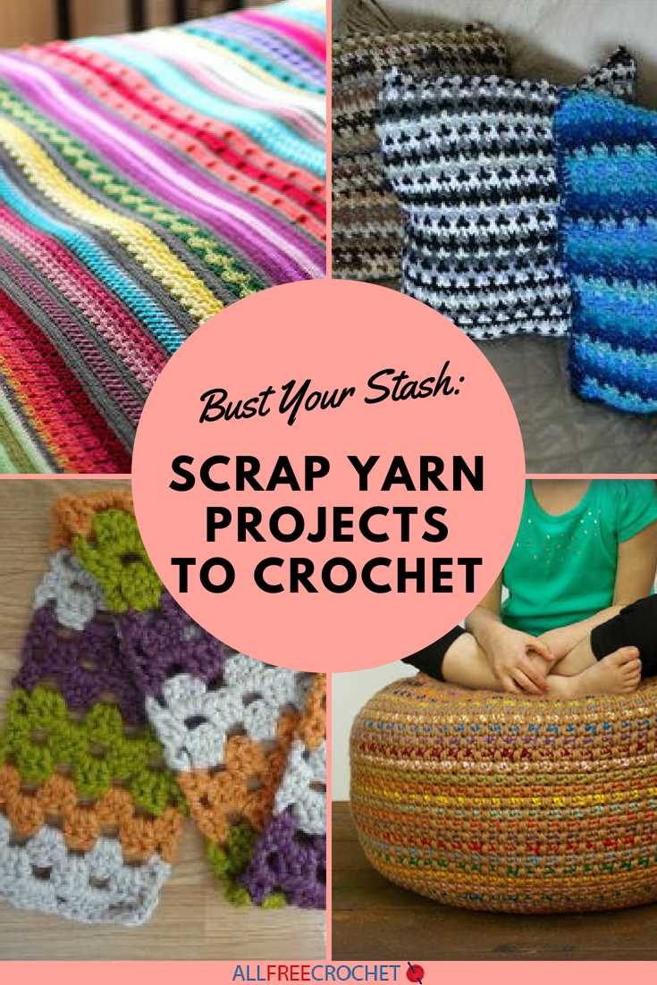 Knitting patterns using leftover yarn