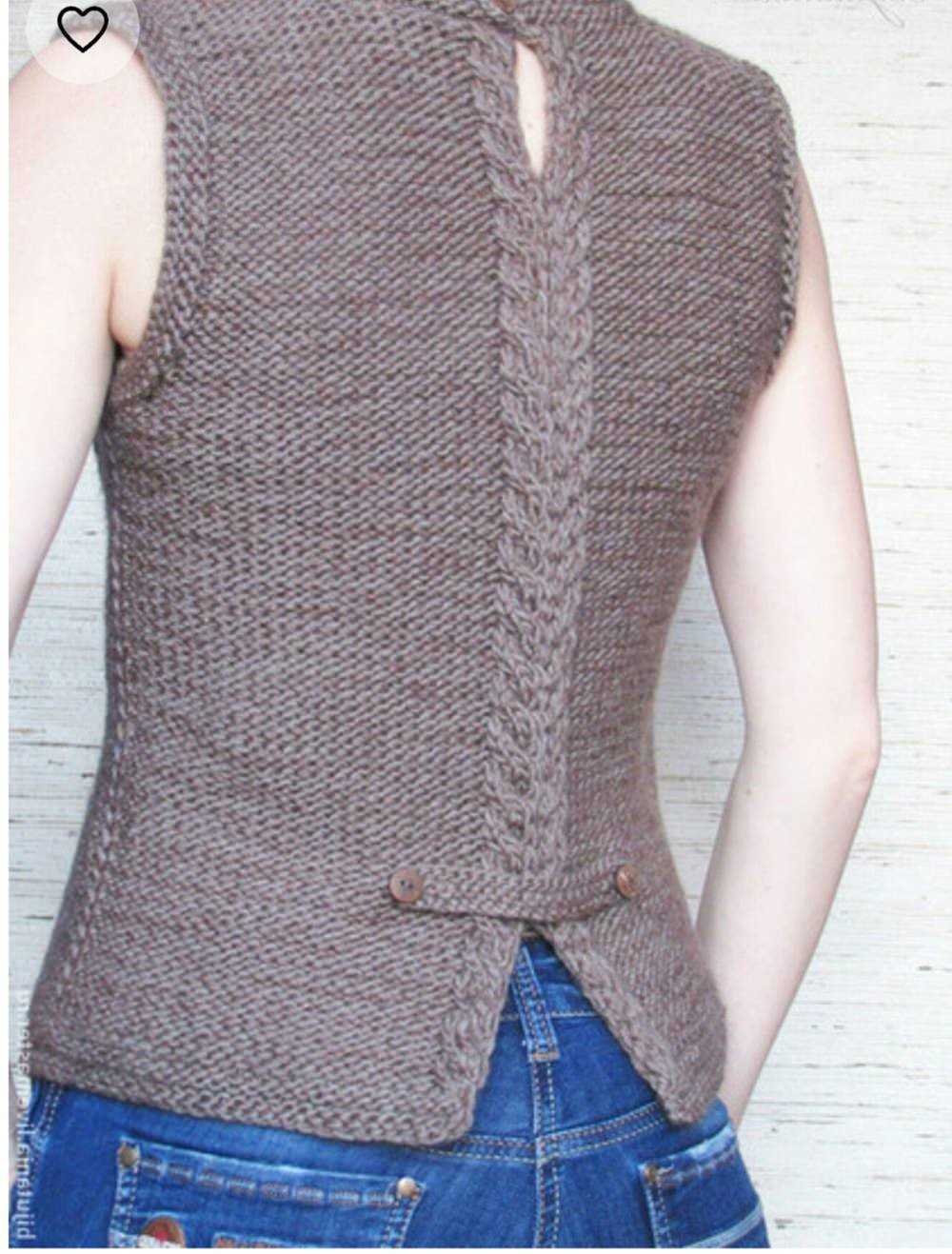 Cozy Sleeveless Sweater - A Stylish Vest to Knit Knitting vest pattern