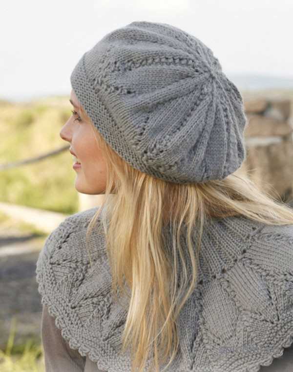 Lace beret knitting pattern free