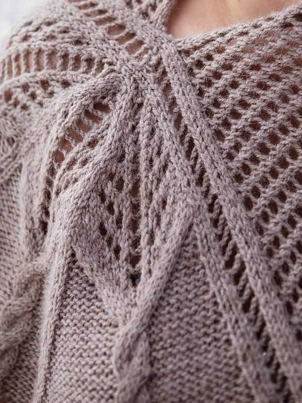 Lace capelet knitting pattern