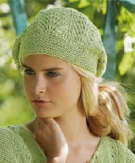Lace beret knitting pattern free