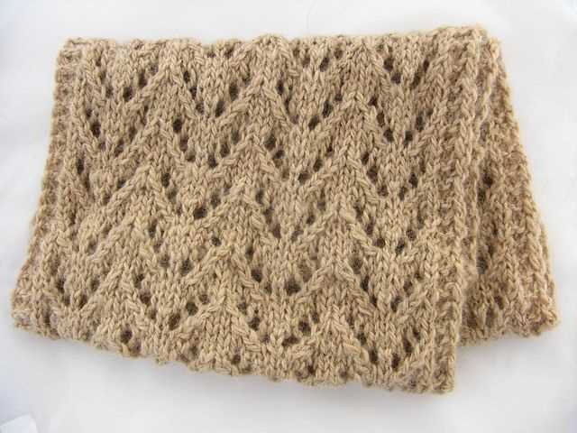 Lace cowl knitting pattern