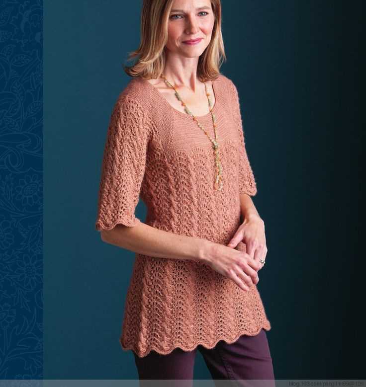Lace tunic knitting pattern