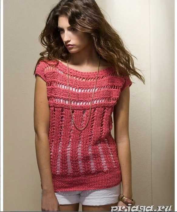 Ladies summer top knitting pattern free
