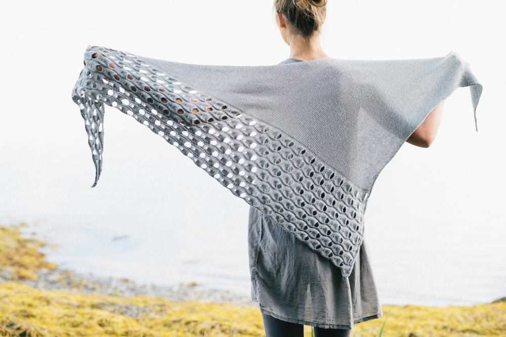 Large shawl knitting pattern