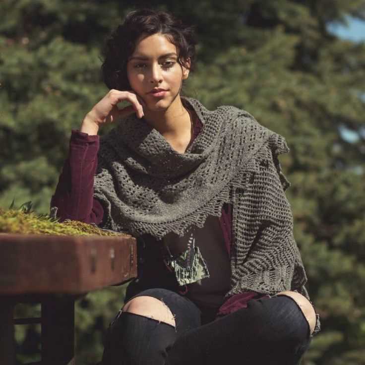 Large shawl knitting pattern