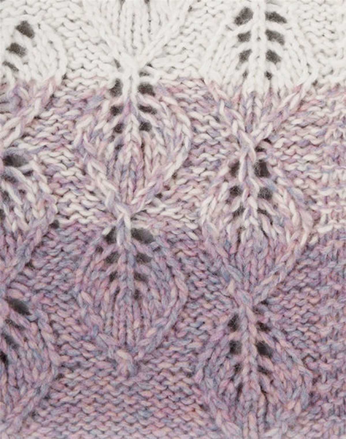 Leaf cardigan knit pattern