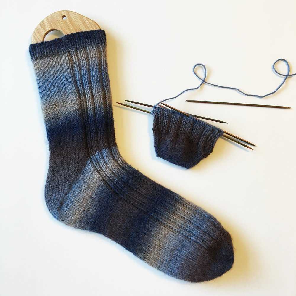 Learn to knit socks pattern