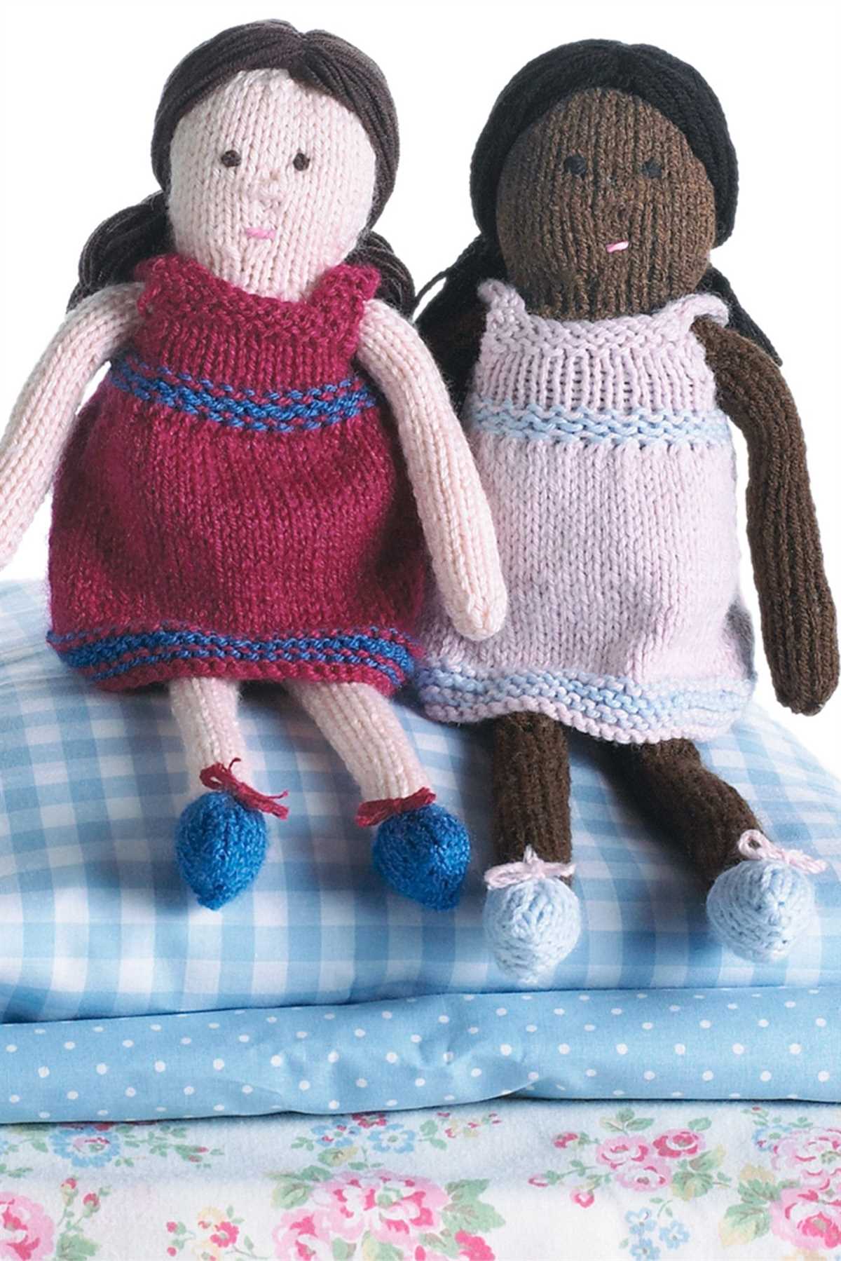 Lilly and may dolls knitting pattern