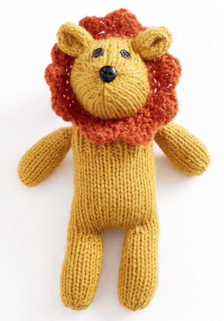 Lion pattern knitting