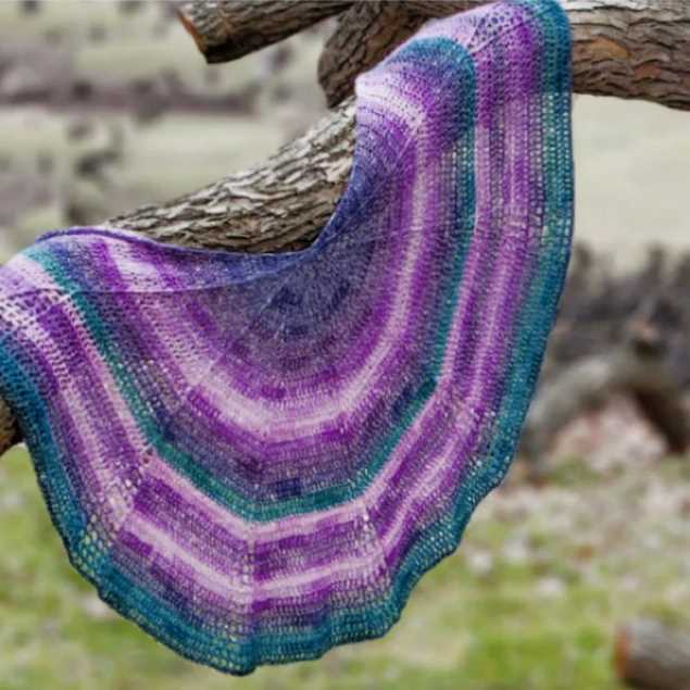 Lion brand shawl pattern knit
