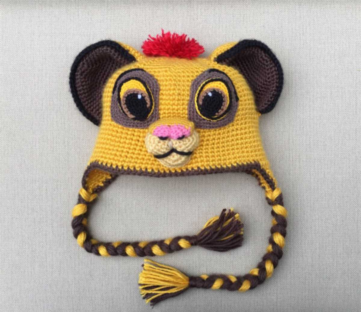 Lion hat knitting pattern