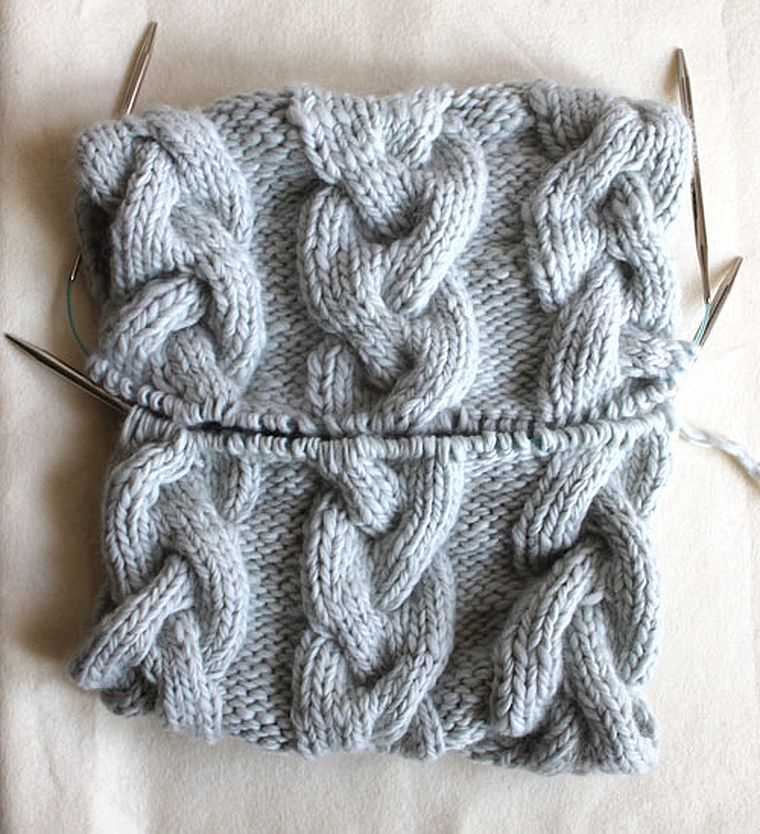 Long snood knitting pattern