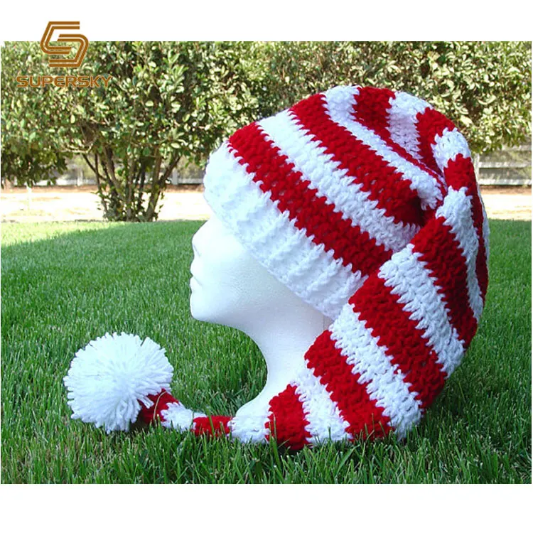 Long tail stocking cap knit pattern