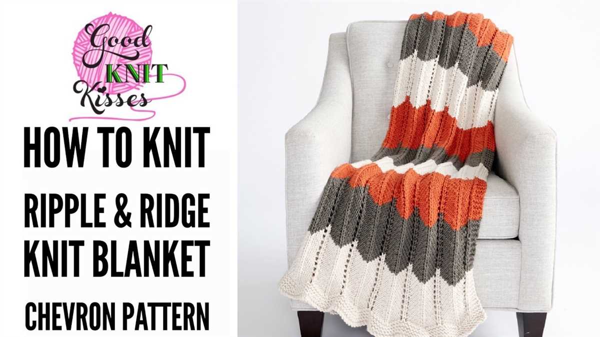 Loom knit chevron pattern