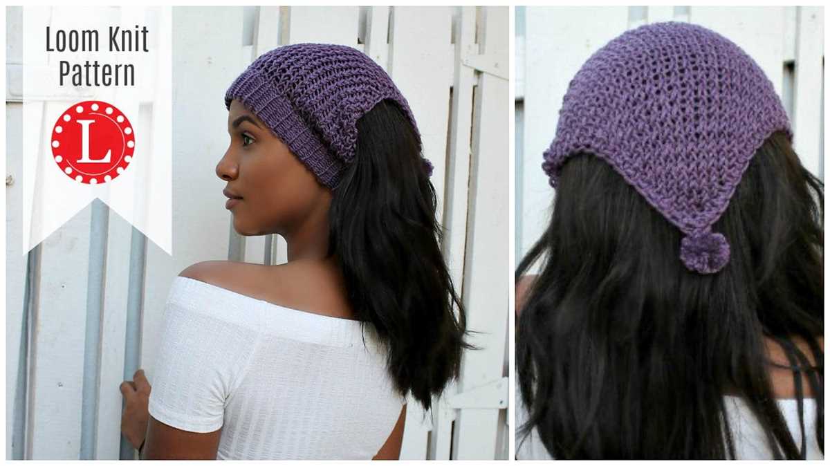 Loom knit headband pattern
