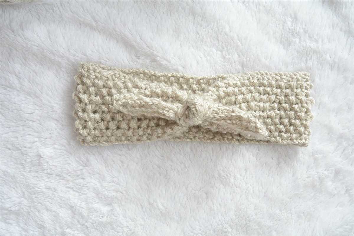 Loom knit headband pattern