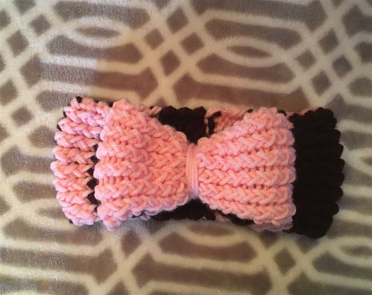 Loom knit headband pattern