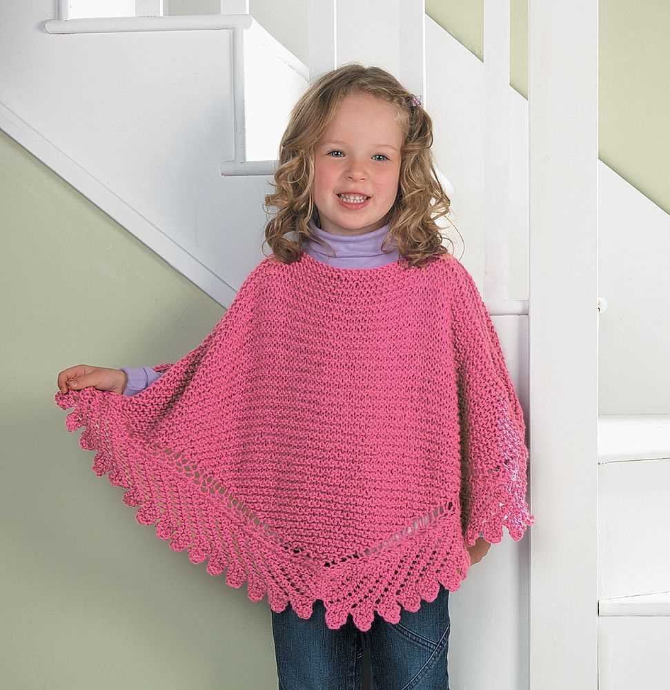 Loom knit poncho pattern free