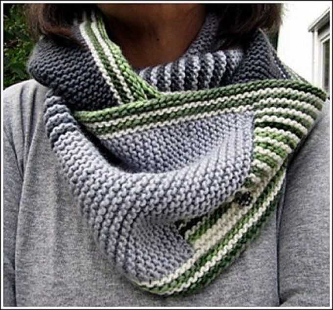 Loom knit snood pattern